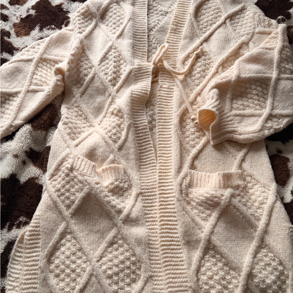Altar'd State Textured Cream Cardigan
